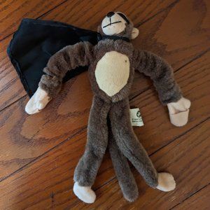 Playmaker Toys Superhero 11" Rally Monkey Brown w/Black Cape & Mask